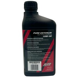 Klotz Pure Estorlin Racing Synthetic Engine Oil Lubricant 15W-50 | High-Performance Wear Protection & Friction modifying Chemistry for Dedicated Racecars – KE-955, 1 Quart