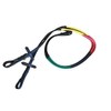 Cwell Equine MultiColour Rainbow Training Rubber Leather Reins For Horse