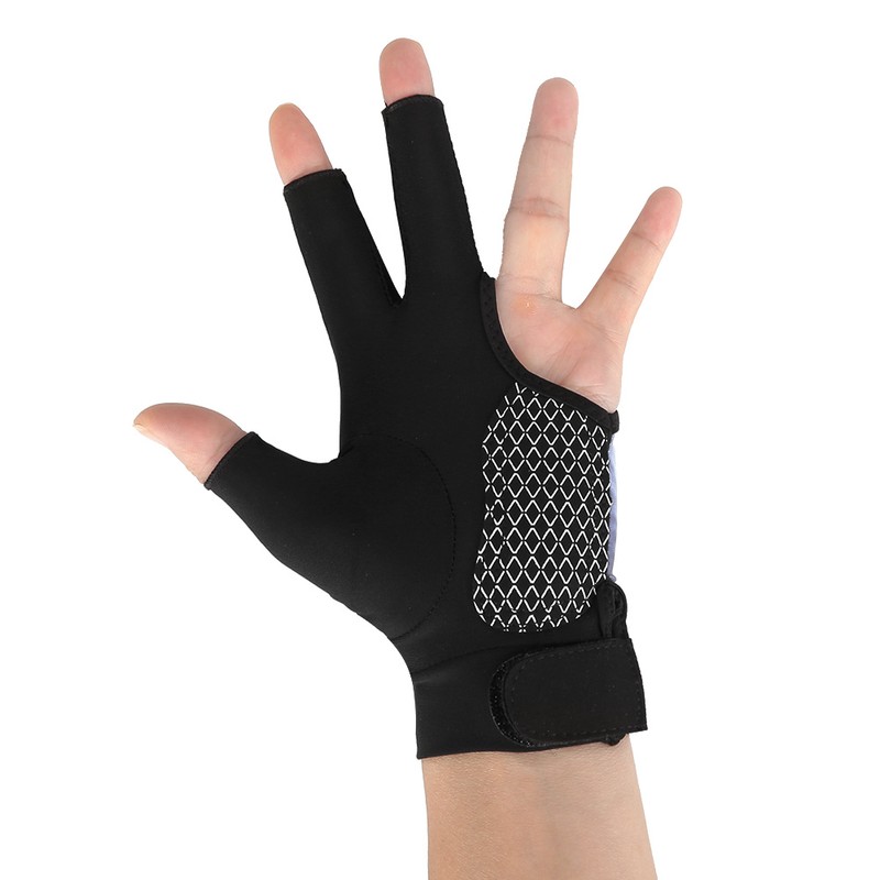 Boodun Unisex Adults 3-Finger Snooker Pool Cue Glove Billiards Shooters