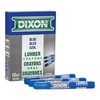 Dixon Industrial Lumber Crayons, Blue, 12 Count