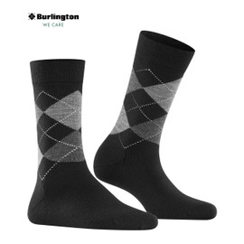 Burlington Marylebone Socks Opaque Warming Effect Virgin Wool, Black 3000.