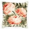 Vervaco Peonies Cross Stitch Cushion