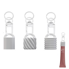 Keychain Cap for Summer Fridays,Lip Balm Replacement Cover,Attachment for Lip Balm,(ONLY Cap) (White)