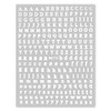 Nails Stickers Nas-018 Alphabet Serif English Letters [White] Nail Sticker