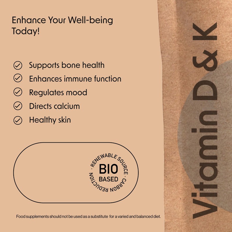 Fitness health Vitamin D3 and K2 120 Tablets - Max