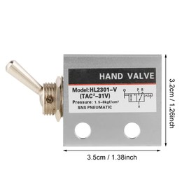 Mechanical Valve HL2301 3 Position 2-Port Toggle Switch Pneumatic Mechanical Valve