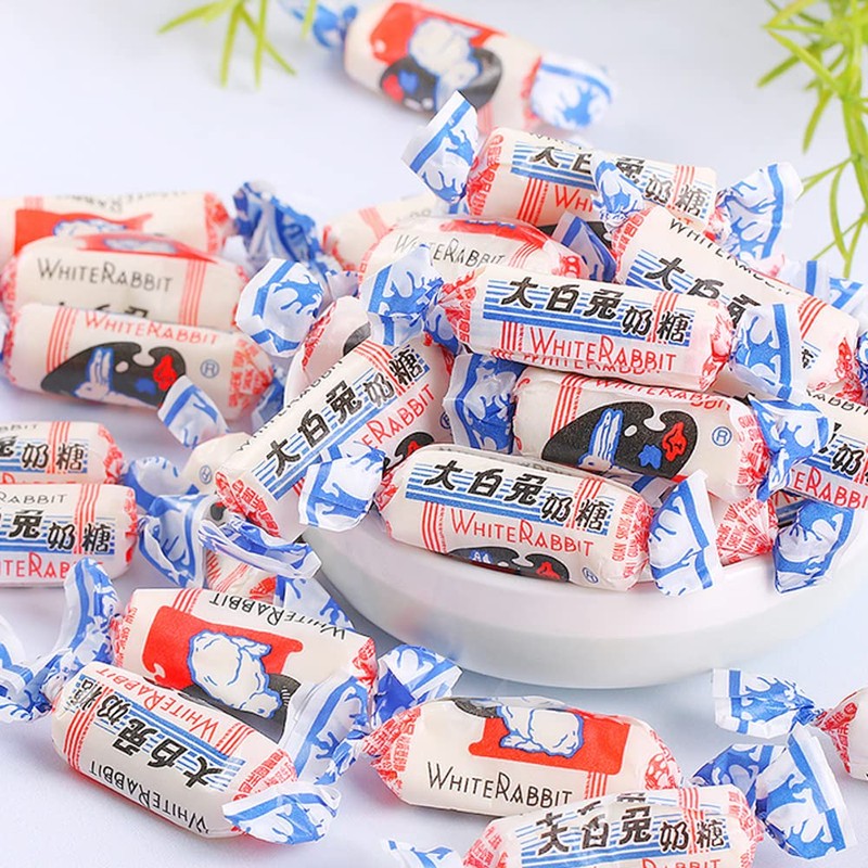 White Rabbit Toffee 227g/bag (about 40pcs/bag) 8oz/bag Festive Candy 大白兔奶糖
