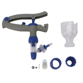 Livestock Syringe 0.1 to 2ml Continuous Syringe Adjustable Stainless Steel ABS Animal Injector for Cattle Goat Sheep Pig