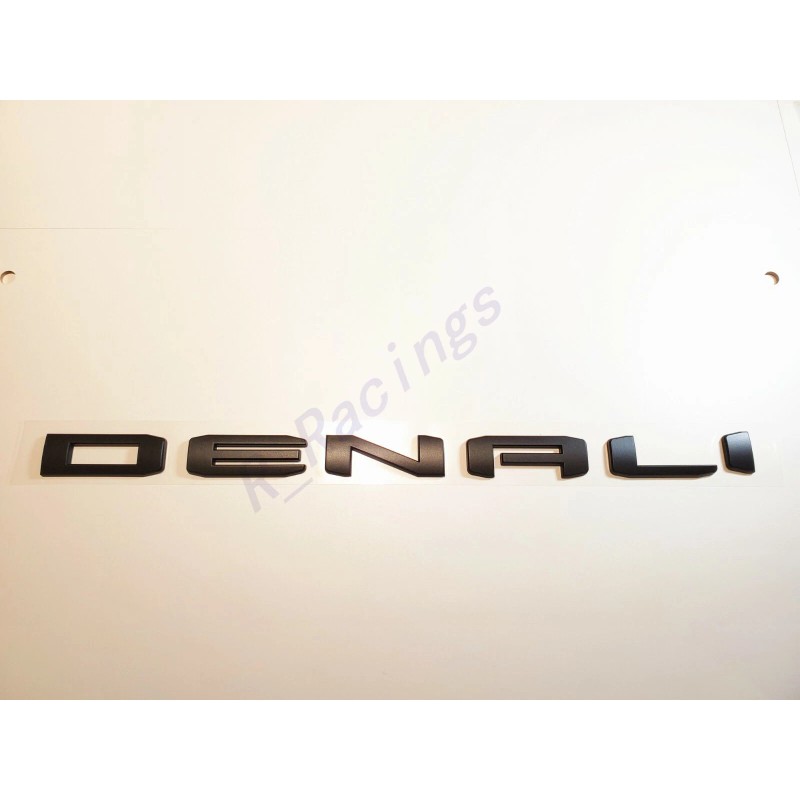 GMC 2pcs Matte Black DENALI Emblems Letter Sierra 1500 2500hd