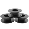 JCBIZ 12pcs 55mm Plastic Spool Black Bobbin Empty Spools for