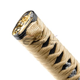 EZAUTO WRAP 15cm Gold Black Shift Knob Samurai Sword Alloy Katana with Adapter Universal