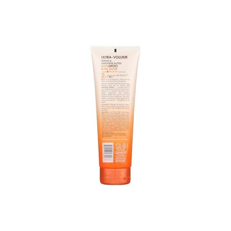 Giovanni Cosmetics 2chic Ultra Volume Tangerine and Papaya Butter Shampoo,