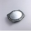 Antique Brushed Silver Blank Belt Buckle Boucle de ceinture for