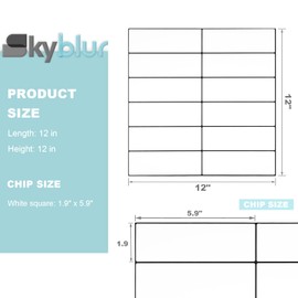 Skyblur White Peel and Stick Backsplash 10-Sheet Peel and Stick Shower Tile Backsplash for Kitchen Wall Tiles Peel and Stick Waterproof Self Adhesive PVC Wall 12"x12"