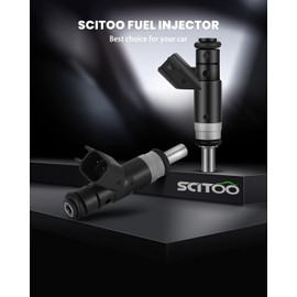 Injectors Kit,SCITOO 2 Holes Fuel Injector fit for 11-13 for Chrysler for 200, 07-10 for Chrysler for Sebring, 07-13 for Jeep for Compass/Patriot, Set of 4