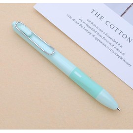 xixixiaozhu OASO K018 Sealed Retractable Fountain Pen Set 0.5mm with 2pcs Blue Ink Cartridges Smooth Writing for School Students (Light Green)