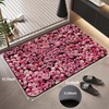 jajoaier Roses Flowers Wall Bathroom Rug Mat,Soft and Non Slip