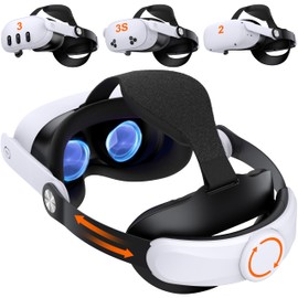 KawayeReal Head Strap for Meta Quest 3S/Quest 3/Quest 2 – Adjustable Lightweight VR Headset Strap with Enhanced Support, Elite Strap Replacement for Comfortable and Stable VR Gaming Experience