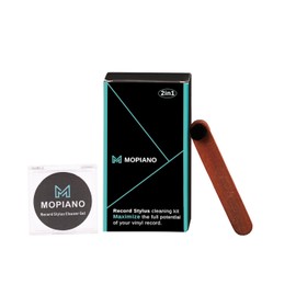 MOPIANO Record Stylus Cleaning Kit | Includes Turntable Cartridge Stylus Cleaner Gel,Anti-Static Stylus Cleaner Brush for Record Player Needles | Vinyl Record Cleaning Kit Accessories