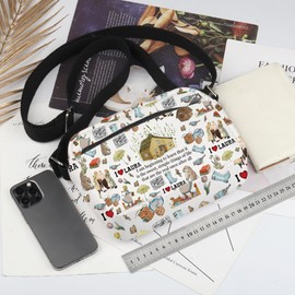 CMNIM House On Prairie Merch Laura TV Show Gift Prairie Book Gifts Bag 70s Farmhouse Gifts for Laura Fans Crossbody Bag (Beginning to Learn H CB)