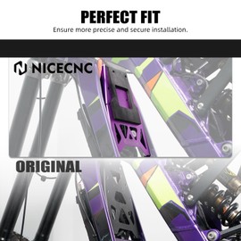 NICECNC Purple Battery Front Fender Plate Battery Guard Cover Protector Compatible with Surron Light bee X/S/ L1E Compatible with Segway X160 X260 See Fitmnet