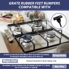 NBPLUS Grate Rubber Feet Bumpers, Range Burner Rubber Grommet Replacements