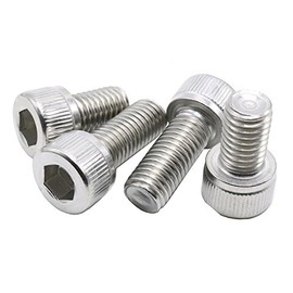 M3 x 45mm Hex Socket Head Cap Screws,Pack 30-Piece,Stainless Steel,Full Thread,Metric,Knuled Head
