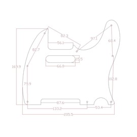 KAISH 8 Hole Tele Style Pickguard TL Guitar Pick Guard Scratch Plate for Tele/Telecaster Aged Pearl