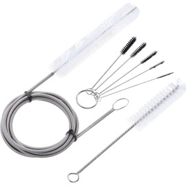 CPAP Tube Cleaning Brush 7 Feet Flexible, 7 Inch Handy Brush with 5 Pack Mini Nylon Brush Set 4 Inch for Standard Tubing in 22 mm Diameter