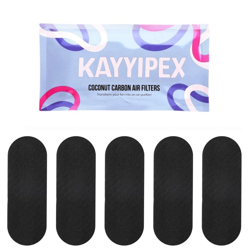 KAYYIPEX Activated Carbon Fiber Filter Pads, Ceiling Fan Blade Filters,