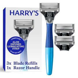 Harry's Harry's Maquinillas de afeitar para hombre - Las maquinillas de afeitar para hombre incluyen una maquinilla de afeitar para hombre y 3 recambios de cuchillas de afeitar