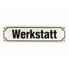 Buddel-Bini Street Sign Workshop 30 x 8 cm Enamel Door
