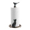 Cat and Bird Paper Towel Holder