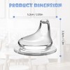 4/6 Packs Replacement Silicone Spout Compatible with NUK Learner Cup