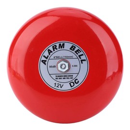 Fire Alarm Bell, CB-6B 95 dB Electric Alarm Bell, 150 mm/5.9 inches, Safety Alarm Bell for School, Home, Factory, Loud Doorbell, Chime Alarm Multi-Purpose Bell (DC 12 V)