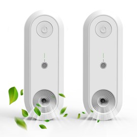 Air Purifier Night Light with Ionizer - Removes Smoke & Odors, Silent Bedroom Air Cleaner, Smart Sensor, 10-Min Fresh Air (2-Pack)