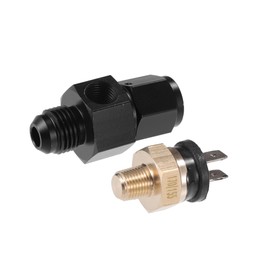 Motoforti 1 Set Auto Engine Temperature Cooling Fan Switch Fitting Adapter 6AN 170'F On-155'F Off Long-lasting