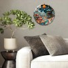 Industrial Style 12 Inch Large Glass Wall Clock with Rustic