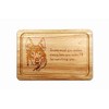 Siberian Husky Wooden Chopping Board 30 x 20 cm