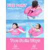 LAYCOL Baby Schwimmschwimmer aufblasbar Baby Pool Float Neueste mit Sonnenschutz