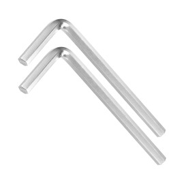 WorkBless 2 Pcs 6mm Hex Key Wrench l Shaped CR-V Repairing Tool