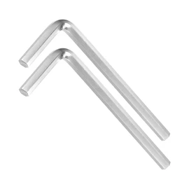 WorkBless 2 Pcs 6mm Hex Key Wrench l Shaped CR-V Repairing Tool
