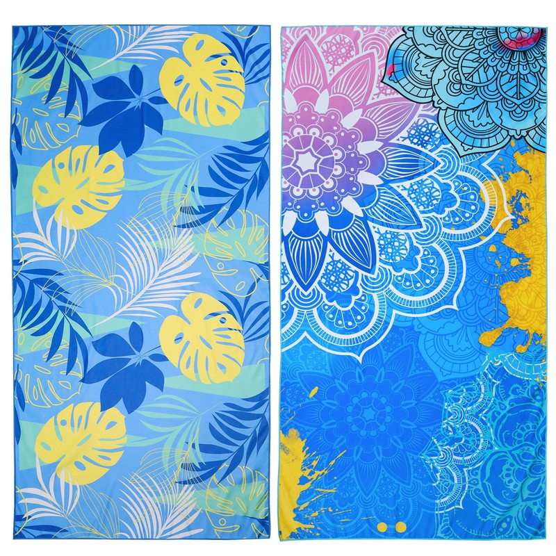 Winthome Beach Towel, Extra Large Microfibre Beach Towel for Adult,