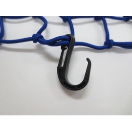 Yutaka Make CGN-FK Rubber Net Hooks, Black, Pack of 6