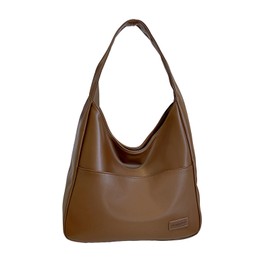 Hillrill BB894 Women's Synthetic Leather Tote Bag, Shoulder Strap, Lightweight, Commuting Bag, Shopping, Going Out, Faux Leather, Stylish, Snap, Walking, Shopping, Casual
