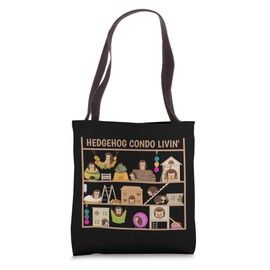 Hedgehog Condo Living Toys Hay Bed Hideout House Tote Bag