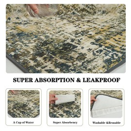 Qeils Washable Pee Pads for Dogs, 2 Pack Reusable Puppy Pads 18"x24" Super Absorbent Leakproof Dog Training Pads, Non-Slip Potty Pads for Floor, Crate,Couch, Whelping Pads Litter Mat Puppy Supplies