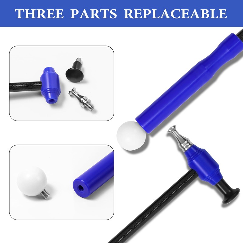 LadyRosian 16PCS Titanium Alloy Tapper Hammer Car Dent Repair Tool