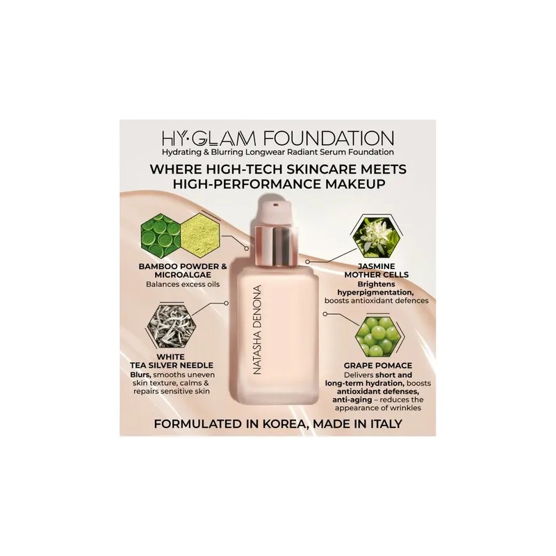 Natasha Denona Hy-glam Foundation Base De Maquillaje Híbrida