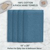 Hand Towels for Bathroom Set of 4, Large 18" x